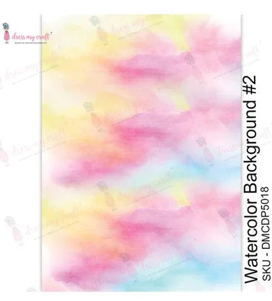 Dress My Craft Transfer Me- Watercolor Background #2
