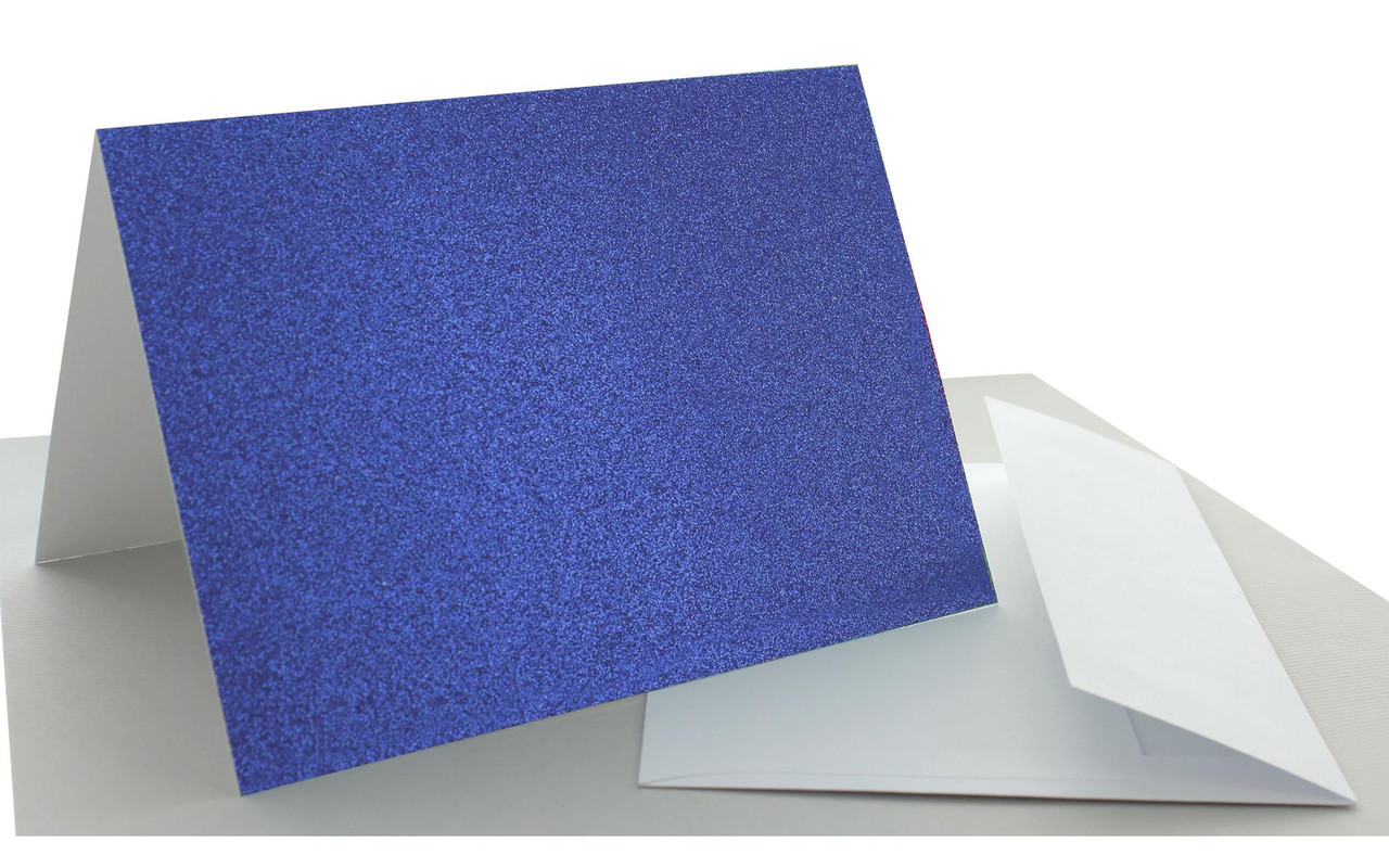 PA Paper Accents C&E 5x7 12pc Glitter Jewel Blue