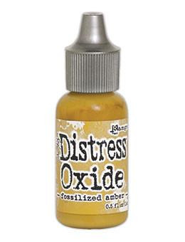 Ranger- Tim Holtz- Distress Oxide Re-inker 0.5 fl oz- Fossilized Amber
