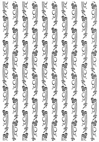 Creative Expressions EF-041 Sue Wilson Embossing Folder - Art Deco Rose Swirl