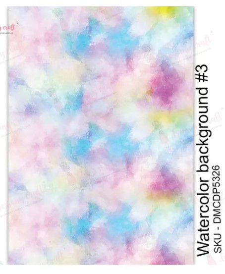 Dress My Craft Transfer Me- Watercolor Background #3