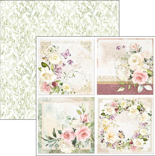 Ciao Bella 12"x 12" Patterns Paper Pad- 8 Double-sided papers- Blooming CBT066