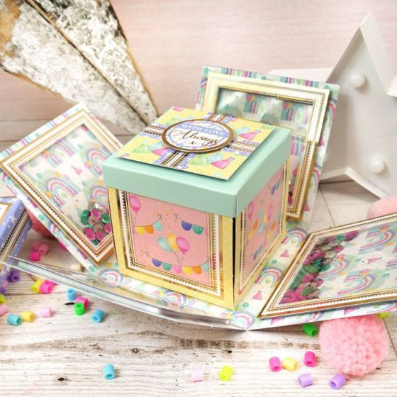 Hunkydory Crafts- Exploding Boxes Project Kit- Party Box