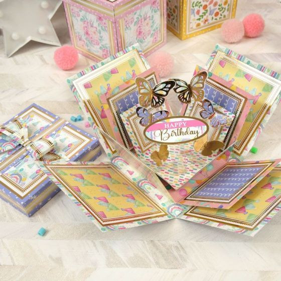Hunkydory Crafts- Exploding Boxes Project Kit- Party Box