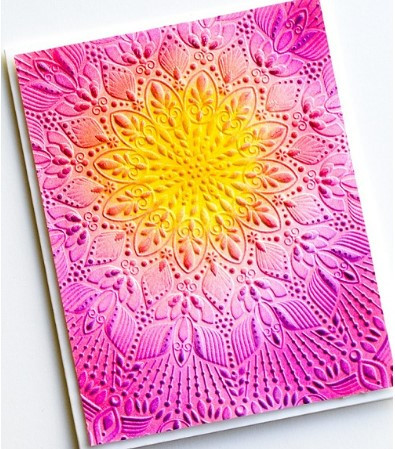 Memory Box- Open Studio- 3D Embossing Folder- Stunning Mandala EF1021