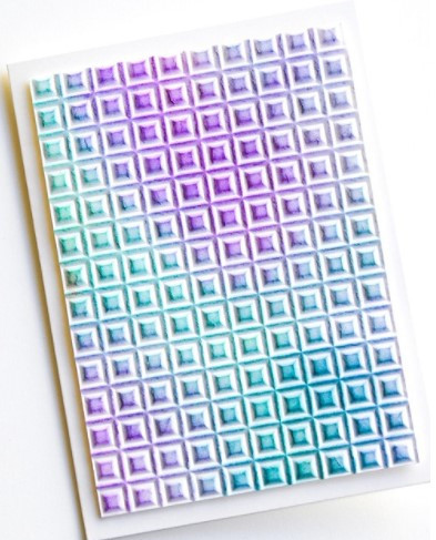 Memory Box- Open Studio- 3D Embossing Folder- Geometric Crystals