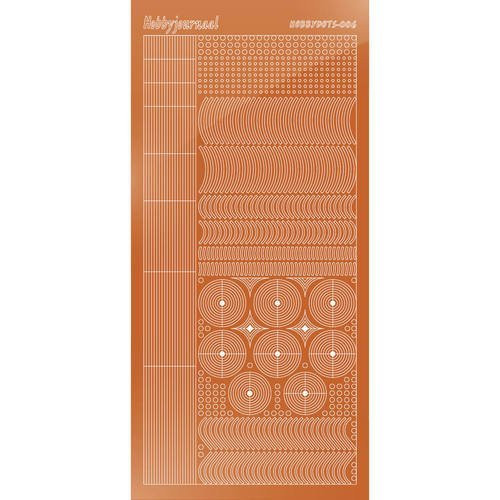 Find It Trading Hobbydots sticker style 6- Mirror - Copper