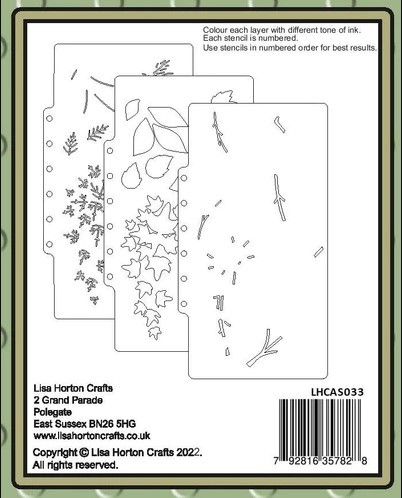 Lisa Horton Crafts- Layering Stencils- Foliage Elements