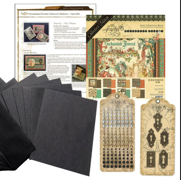 Graphic 45 Enchanted Forest Card Kit 23V5