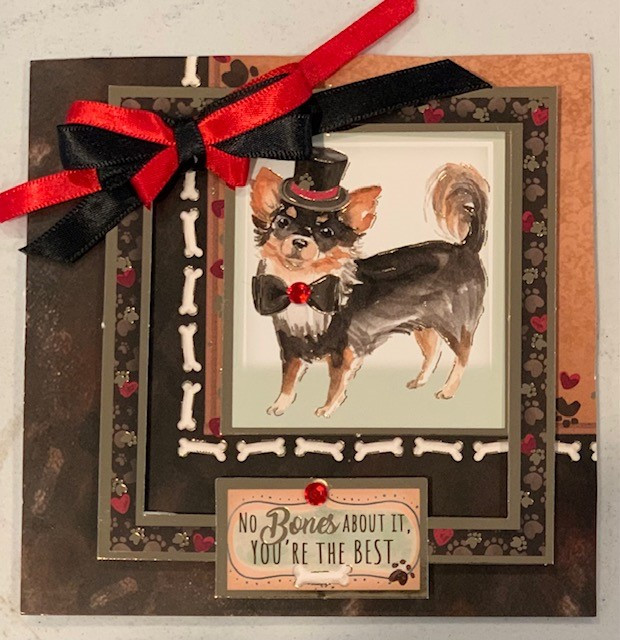 Live Stream Muddy Paws No Bones ABout It Card Kit -- Makes 5