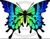 Frog Whiskers Rubber Cling Stamp G10016 Spring Butterfly