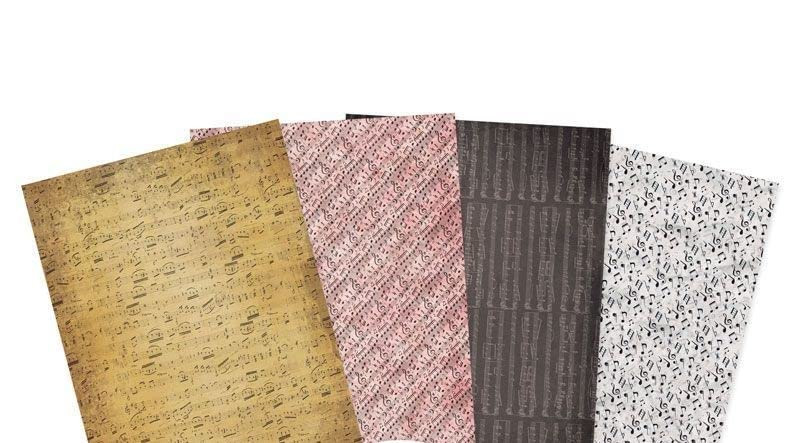 HunkyDory Crafts Essential Paper Packs - Musical Notes