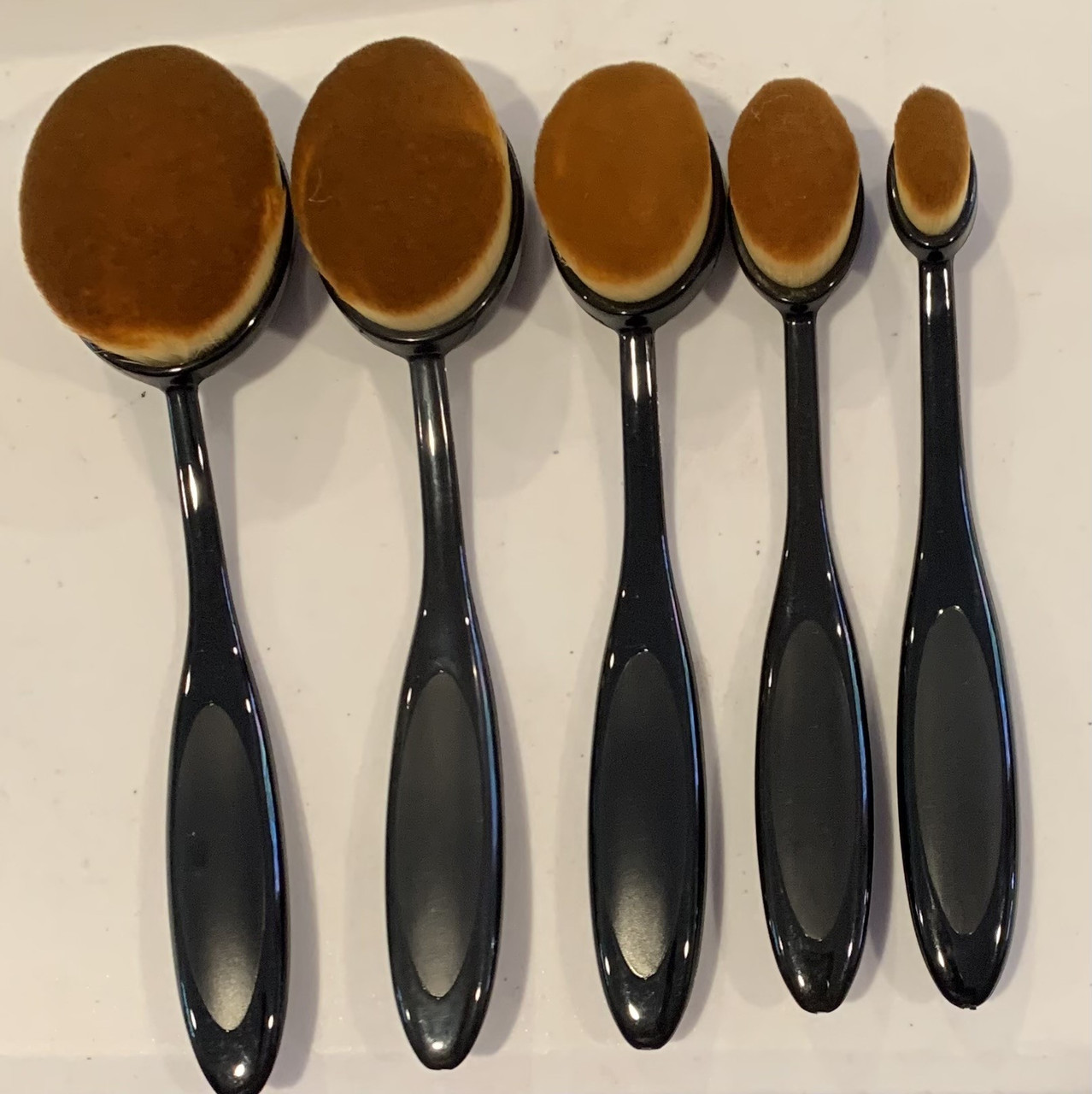 Blender Brush Set - 10 sizes Black Handles