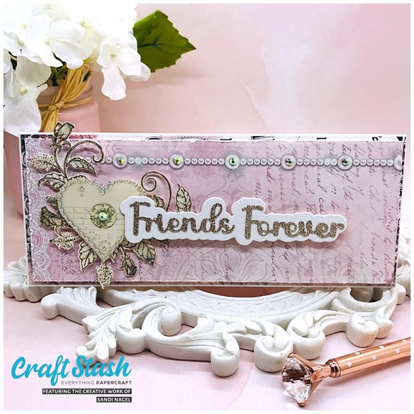 Craft Stash & Co by Sandi Nagel- Dainty Dreams- Bold Words Die Set