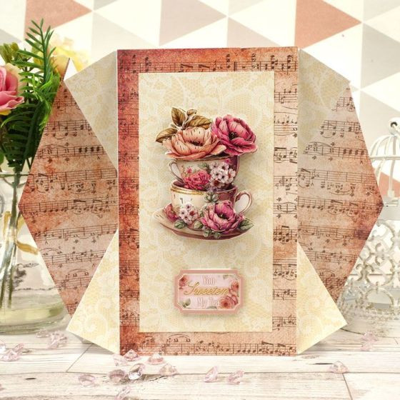 Hunkydory Crafts Luxury Shaped Card Blanks & Envelopes 5-Sets- Tall Diamond Edge Card