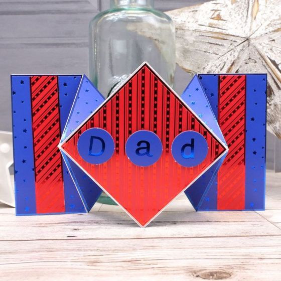 Hunkydory Crafts Luxury Shaped Card Blanks & Envelopes 5-Sets- Diamond Fold Card