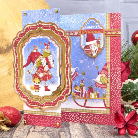 Hunkydory Crafts- Gnome for Christmas- Luxury Topper Collection GFC101