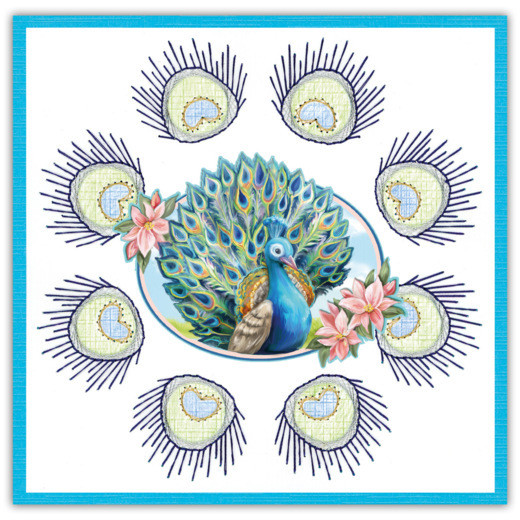 Find It Trading Stitch and Do 172 - Amy Design- Colourful Feathers- Embroidery on Paper kit