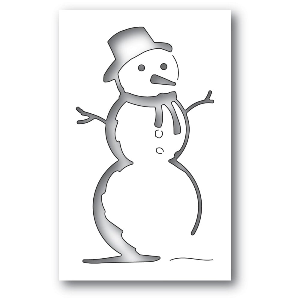 Memory Box 100% Steel Charming Snowman Collage Cutting Die- 94498