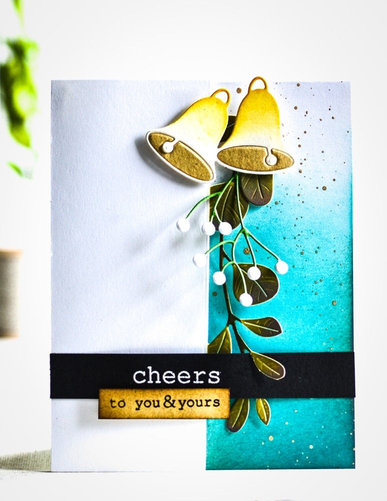 Poppystamp Die- Mistletoe Side Strips and Stencil