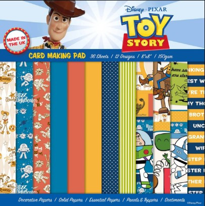 Disney Pixar 8x8 Card Making Pad- Toy Story