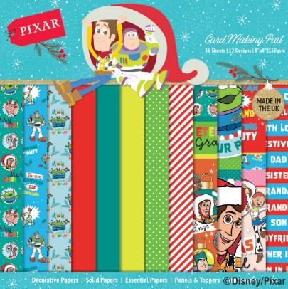 Disney Pixar 8x8 Card Making Pad- Toy Story Christmas