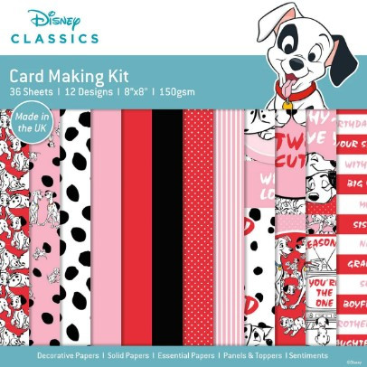 Disney 101 Dalmatians コンパクトカードセット Disney Classics 8x8 Card Making Kit- 101 Dalmatians - Simply