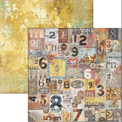 Ciao Bella 12"x 12" Patterns Paper- 8 Double-sided papers- Engine of the Future