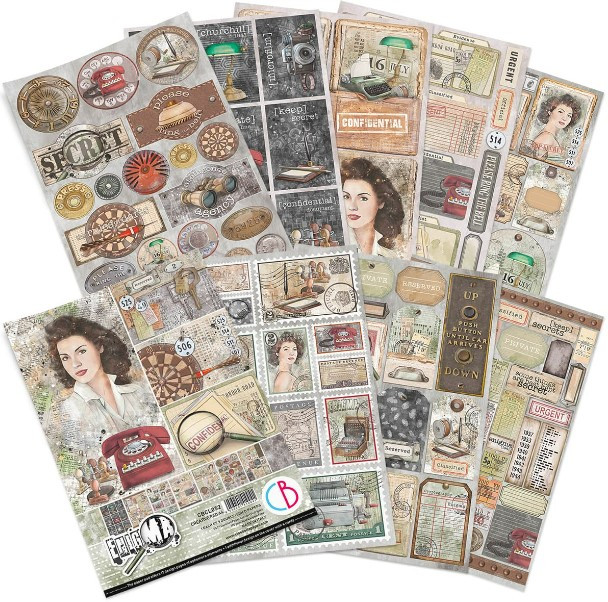 Ciao Bella A4 Creative Pad- 9 Double-sided papers- Enigma