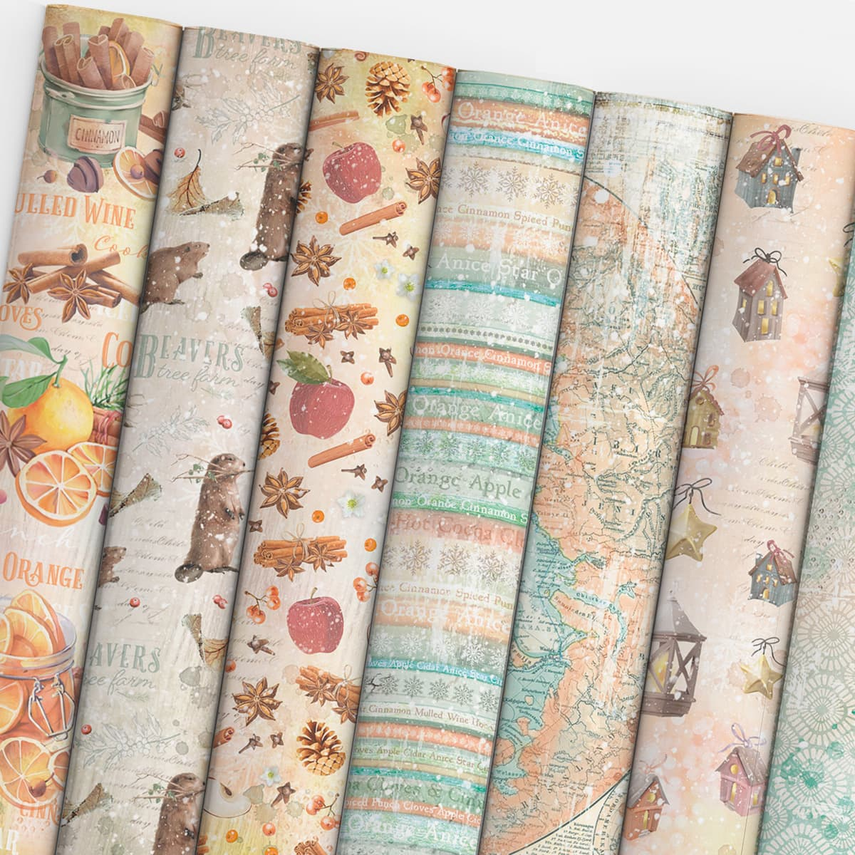 Ciao Bella 12"x 12" Paper Pad- 8 Double-sided papers- The Gift of Love CBT047