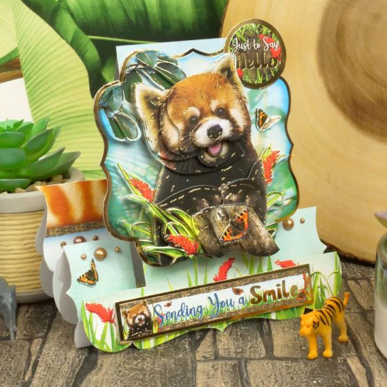 Hunkydory Crafts Into The Wild Deco-Large Set- Sending Smiles WILDDEC909