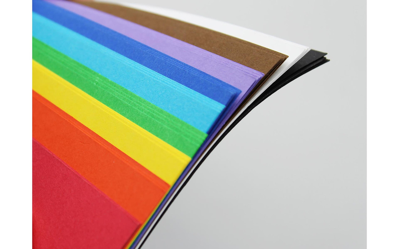 Paper Accents 5x7 Cardstock Rainbow Pack - 40pc- Bold Hues
