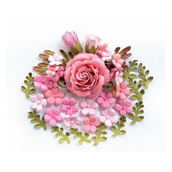 Little Birdie Crafts- Handmade Flowers- Rooney- Celebrate Life- 23pc