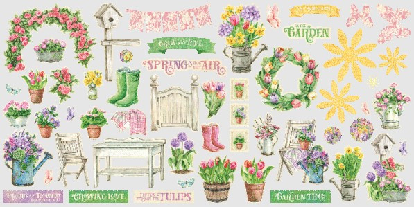 Graphic 45- Ephemera Assortment- Grow with Love