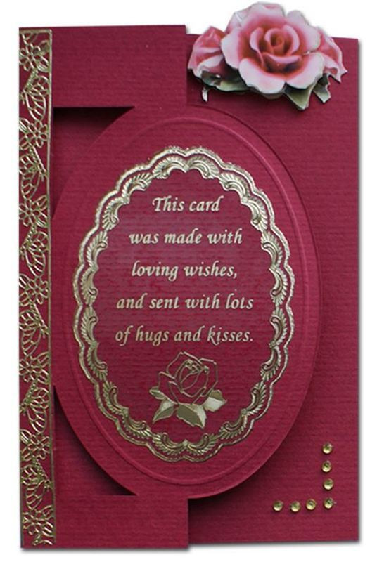 VERSES Gold N71 Poems & Verses for Cards GS652871 Peel Stickers One Sheet with 6 Stickers