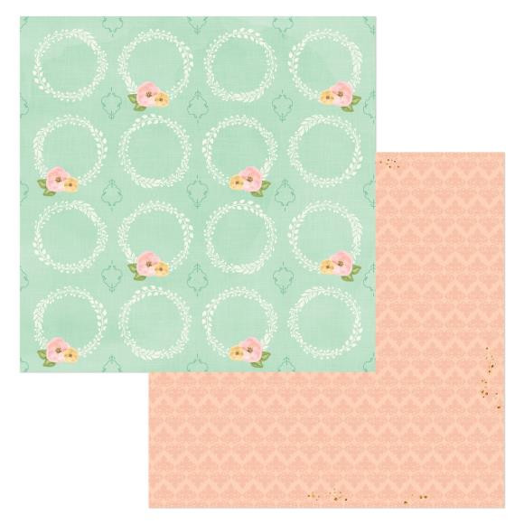 Bo Bunny- Willow & Sage- 12x12 Double-sided Paper- Cultivate- 2pc