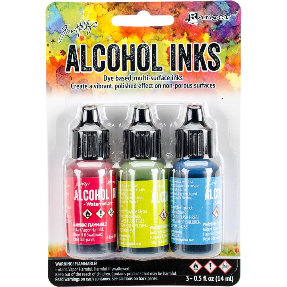 Ranger Tim Holtz Alcohol Inks- 3PKG- Dockside Picnic