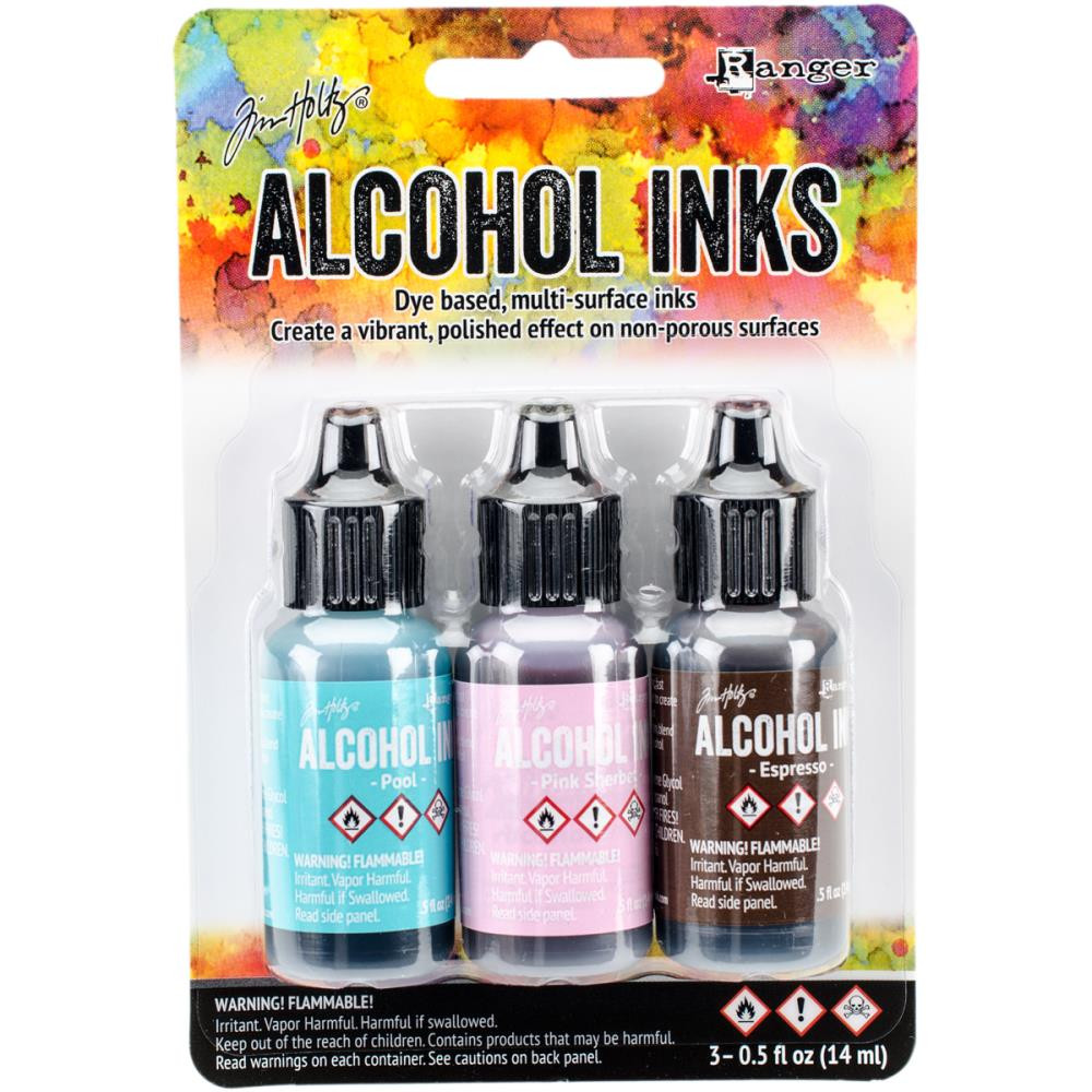 Ranger Tim Holtz Alcohol Inks- 3PKG- Retro Cafe