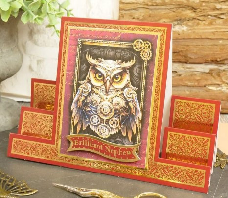 Hunkydory Crafts 350gsm Cards & Envelopes- Foiled Pattern Stepper Cards