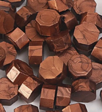 Sealing Wax Metallic Red Copper Octagon Shape 100pcs/bag