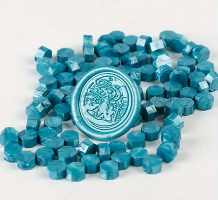 Sealing Wax 100pcs/bag Sm Octogon Baby Blue