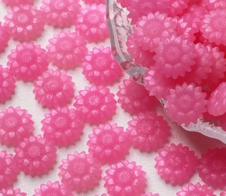 Sealing Wax Luminous Pink Sunflower Shape 100pcs/bag