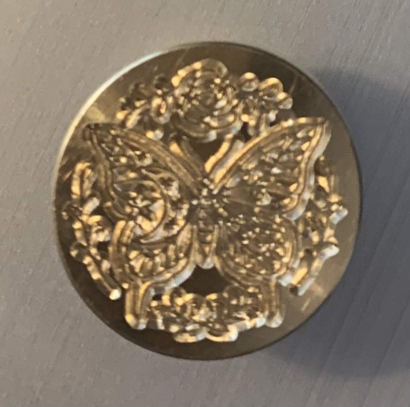 Sealing Wax Seal Stamp Brass Seal Butterfly Plant