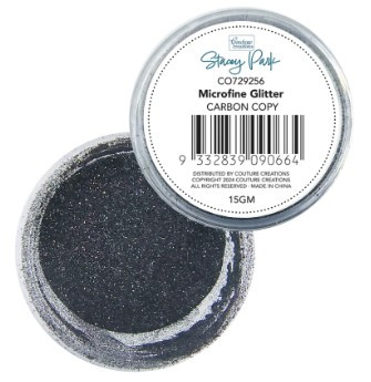 Couture Creations- Stacey Park Microfine Glitter- 15gm- Carbon Copy