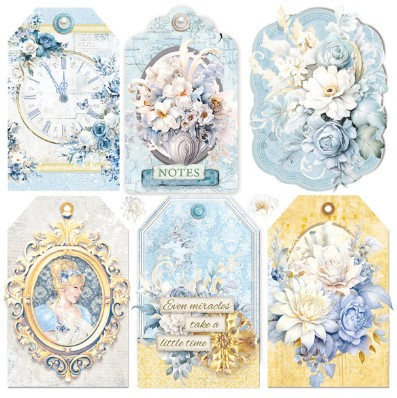 Ciao Bella Vellum Fussy Cut 6x6 Papers 6/pkg - Midnight Spell