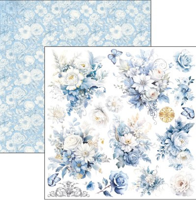 Ciao Bella 6"x 6" Fussy Cut Pad- 3 each of 8 Double-sided Papers- Midnight Spell