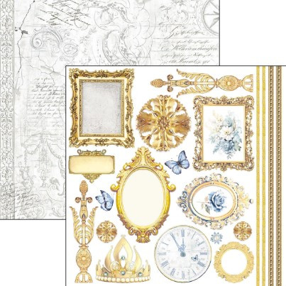 Ciao Bella 6"x 6" Fussy Cut Pad- 3 each of 8 Double-sided Papers- Midnight Spell