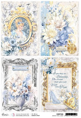 Ciao Bella Papercrafting Rice Paper- Midnight Spell Cards