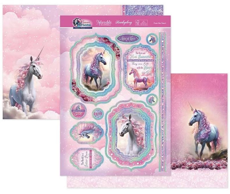 Hunkydory Crafts Unicorn Dreams Luxury Topper Collection CORN101