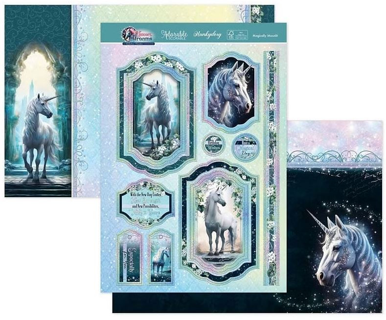 Hunkydory Crafts Unicorn Dreams Luxury Topper Collection CORN101